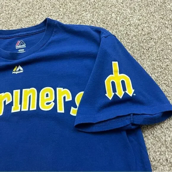 Retro Seattle Mariners Edgar Martinez Gameday Shirt men's M - Picture 5 of 7